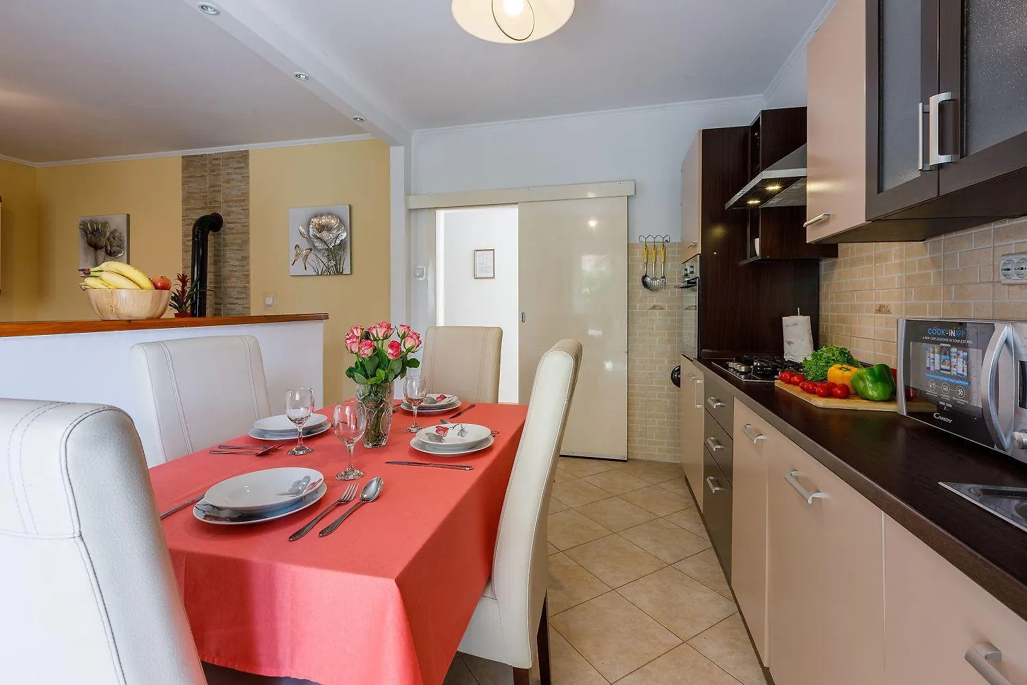 Hundefreundliches Apartment Nur 350 Meter Zum Sandstrand Mit Privater Terrasse, Steingrill, Wifi Crikvenica Hırvatistan