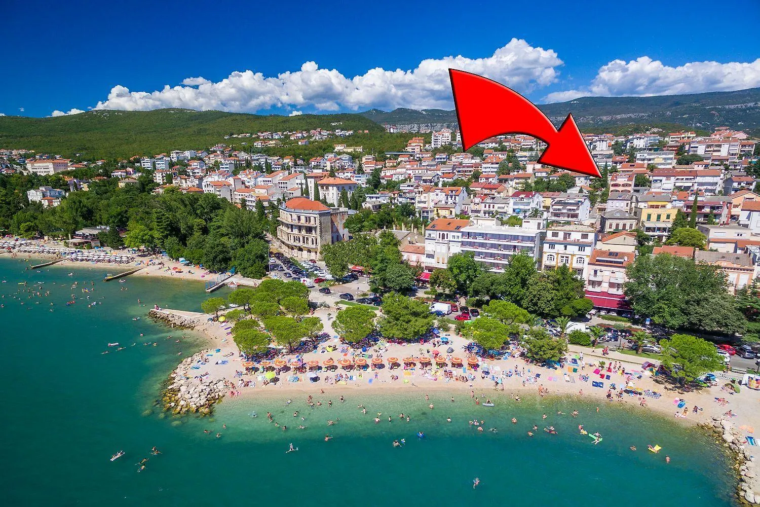 Hundefreundliches Apartment Nur 350 Meter Zum Sandstrand Mit Privater Terrasse, Steingrill, Wifi Crikvenica